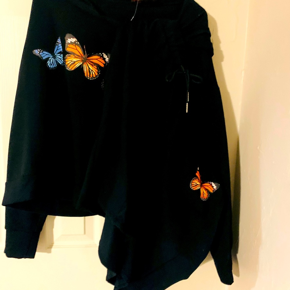 Hoodie Top with Skirt 🦋